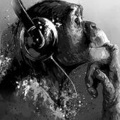 Daedalus Designs - Monkey with Music Headphones Canvas Art - Review