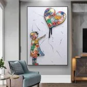 Daedalus Designs - Graffiti Banksy's Girl Chasing Balloons Canvas Art - Review