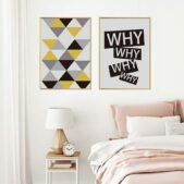 Daedalus Designs - Abstract Geometric WHY Letters Canvas Art - Review