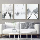Daedalus Designs - Winter Snow Highland Village Gallery Wall Canvas Art - Review