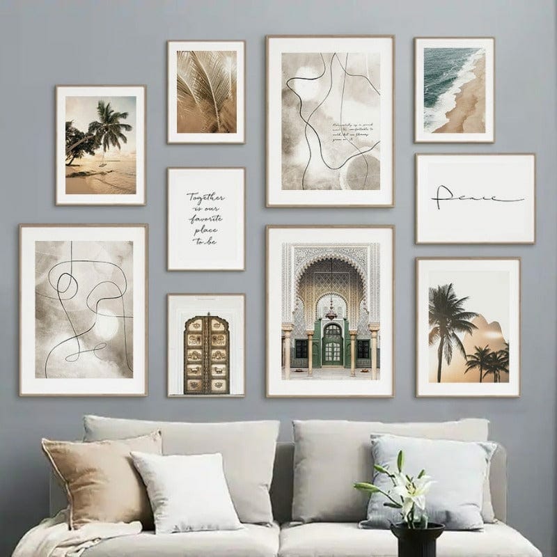 Daedalus Designs - Moroccan Arch Palm Tree Beach Canvas Art - Review