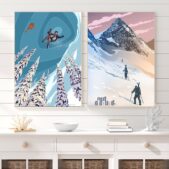 Daedalus Designs - Retro Addicted to Powder Alpine Adventure Revelstoke Canvas Art - Review