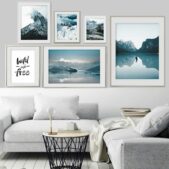 Daedalus Designs - Snow Alps Jungle Lake Gallery Wall Canvas Art - Review