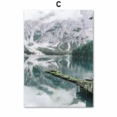 Daedalus Designs - Mountains Lake Pier Gallery Wall Canvas Art - Review