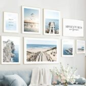 Daedalus Designs - Seagull Castle Sailboat Gallery Wall Canvas Art - Review