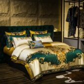 Daedalus Designs - Emerald Silk Luxury Jacquard Duvet Cover Set - Review