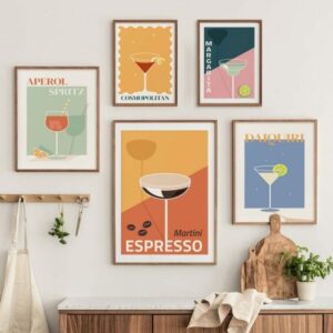 Daedalus Designs - Cocktail Drinks Gallery Wall Canvas Art - Review