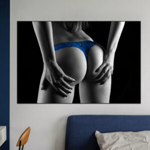 Daedalus Designs - Black And White Sexy Girl Booty With Panties Canvas Art - Review