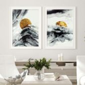 Daedalus Designs - Watercolor Abstract Cloudy Sun Canvas Art - Review