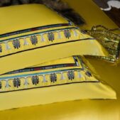 Daedalus Designs - Cassandra Yellow Silk Luxury Jacquard Duvet Cover Set - Review