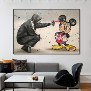 Daedalus Designs - Banksy Graffiti Mickey Mouse Canvas Art - Review