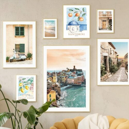 Daedalus Designs - Amalfi Coast Santorini Resort Canvas Art - Review