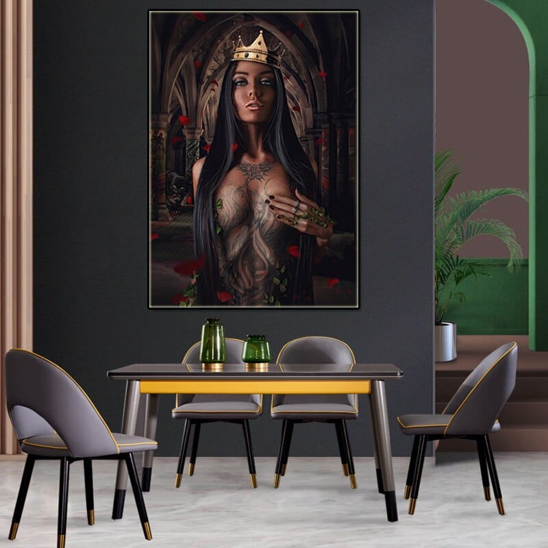 Daedalus Designs - Naked Crown Tattoo Girl Canvas Art - Review