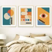 Daedalus Designs - Bauhaus Geometric Abstract Line Pattern Canvas Art - Review