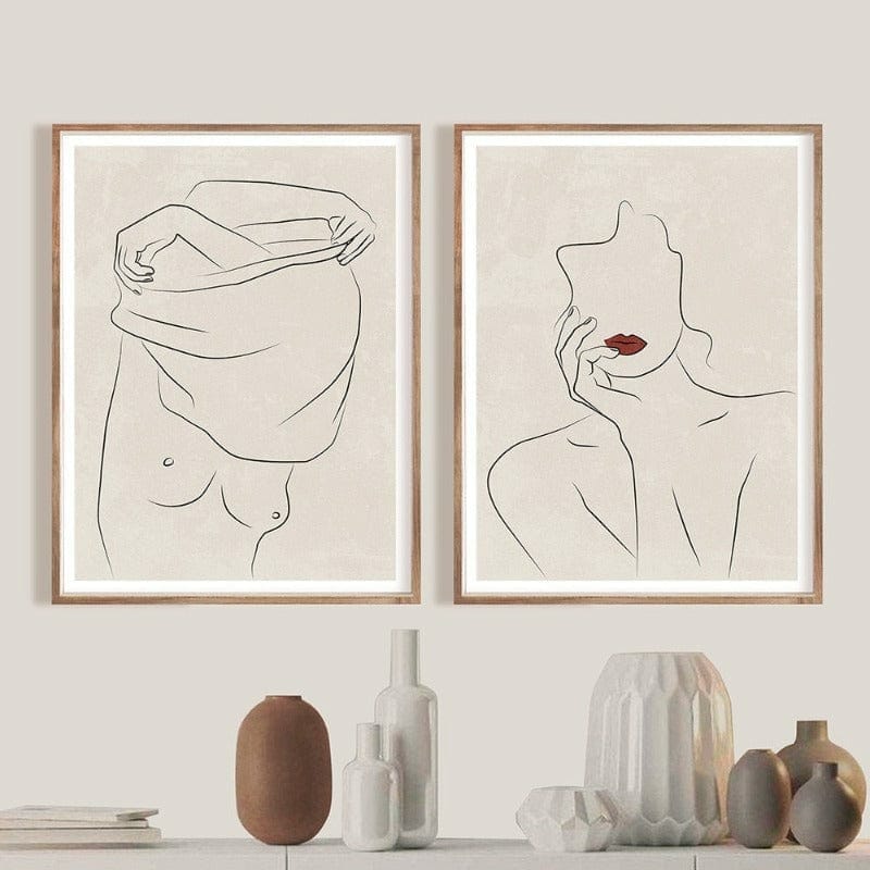 Daedalus Designs - Mid Century Nude Lines Canvas Art - Review