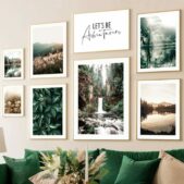 Daedalus Designs - Waterfall Mountain Pine Forest Canvas Art - Review