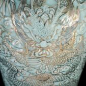 Daedalus Designs - Ancient Luxury Porcelain Golden Dragon Celadon Glaze Vase - Review