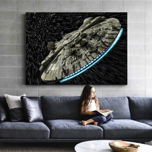 Daedalus Designs - Falcon Spaceship Star Wars Canvas Art - Review
