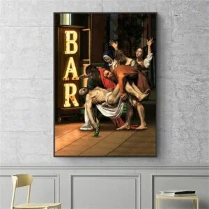 Daedalus Designs - Drunk Jesus in Bar Caravaggio Canvas Art - Review