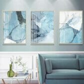 Daedalus Designs - Abstract Blue Sky Marble Canvas Art - Review