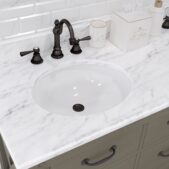 Daedalus Designs - Water Creation Aberdeen 60 Inch Double Sink Bathroom Vanity | Carrara White Marble Countertop | Oil-Rubbed Bronze Finish - Review