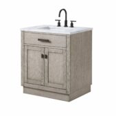 Daedalus Designs - Water Creation Chestnut 30 in. Grey Oak Single Sink Bathroom Vanity | Carrara White Marble Countertop | Oil-Rubbed Bronze Finish - Review