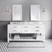 Daedalus Designs - Water Creation Madalyn 72 Inch Double Sink Bathroom Vanity | Carrara White Marble Countertop | Chrome Finish - Review