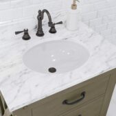 Daedalus Designs - Water Creation Aberdeen 30 Inch Single Sink Bathroom Vanity | Carrara White Marble Countertop | Oil-Rubbed Bronze Finish - Review