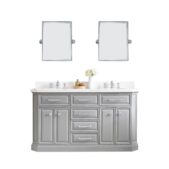 Daedalus Designs - Water Creation Palace 60 In. Double Sink Bathroom Vanity Set | Quartz Carrara Countertop | Chrome Finish - Review