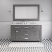 Daedalus Designs - Water Creation Madison 60 Inch Double Sink Bathroom Vanity | Carrara White Marble Countertop | Chrome Finish - Review