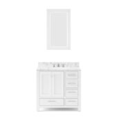 Daedalus Designs - Water Creation Madison 36 in. Single Sink Bathroom Vanity | Carrara White Marble Countertop | Chrome Finish - Review