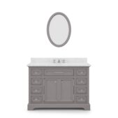 Daedalus Designs - Water Creation Derby 48 in. Single Sink Bathroom Vanity | Carrara White Marble Countertop | Chrome Finish - Review