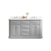 Daedalus Designs - Water Creation Palace 60 In. Double Sink Bathroom Vanity Set | Quartz Carrara Countertop | Chrome Finish - Review