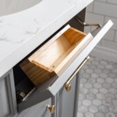Daedalus Designs - Water Creation Palace 60 In. Double Sink Bathroom Vanity Set | Quartz Carrara Countertop | Satin Gold Finish - Review