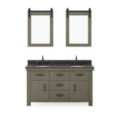Daedalus Designs - Water Creation Aberdeen 60 Inch Grizzle Grey Double Sink Bathroom Vanity | Blue Limestone Countertop | Oil-Rubbed Bronze Finish - Review