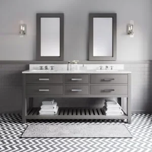 Daedalus Designs - Water Creation Madalyn 72 Inch Double Sink Bathroom Vanity | Carrara White Marble Countertop | Chrome Finish - Review