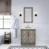 Daedalus Designs - Water Creation Hugo 30 Inch Grey Oak Single Sink Bathroom Vanity | Carrara White Marble Countertop | Satin Gold Finish - Review