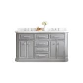Daedalus Designs - Water Creation Palace 60 In. Double Sink Bathroom Vanity Set | Quartz Carrara Countertop | Chrome Finish - Review