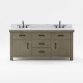 Daedalus Designs - Water Creation Aberdeen 72 Inch Double Sink Bathroom Vanity | Carrara White Marble Countertop | Oil-Rubbed Bronze Finish - Review