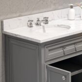 Daedalus Designs - Water Creation Derby 72 Inch Double Sink Bathroom Vanity | Carrara White Marble Countertop | Chrome Finish - Review