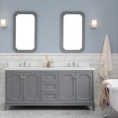 Daedalus Designs - Water Creation Queen 72 Inch Cashmere Grey Double Sink Bathroom Vanity | Quartz Carrara Countertop | Chrome Finish - Review