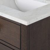 Daedalus Designs - Water Creation Chestnut 60 Inch Brown Oak Double Sink Bathroom Vanity | Carrara White Marble Countertop | Satin Gold Finish - Review