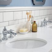 Daedalus Designs - Water Creation Queen 72 Inch Cashmere Grey Double Sink Bathroom Vanity | Quartz Carrara Countertop | Chrome Finish - Review