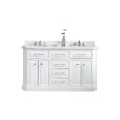 Daedalus Designs - Water Creation Palace 60 In. Double Sink Bathroom Vanity Set | Quartz Carrara Countertop | Polished Nickel (PVD) Finish - Review