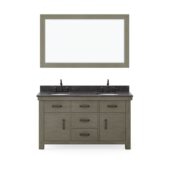 Daedalus Designs - Water Creation Aberdeen 60 Inch Grizzle Grey Double Sink Bathroom Vanity | Blue Limestone Countertop | Oil-Rubbed Bronze Finish - Review