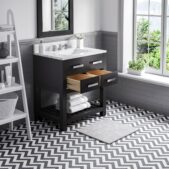 Daedalus Designs - Water Creation Madalyn 30 Inch Single Sink Bathroom Vanity | Carrara White Marble Countertop | Chrome Finish - Review