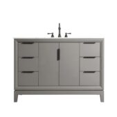 Daedalus Designs - Water Creation Elizabeth 48 in. Cashmere Grey Single Sink Bathroom Vanity | Carrara White Marble Countertop | Oil-Rubbed Bronze Finish - Review
