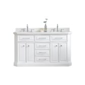 Daedalus Designs - Water Creation Palace 60 In. Double Sink Bathroom Vanity Set | Quartz Carrara Countertop | Chrome Finish - Review