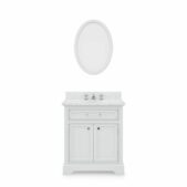 Daedalus Designs - Water Creation Derby 30 in. Single Sink Bathroom Vanity | Carrara White Marble Countertop | Chrome Finish - Review
