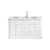 Daedalus Designs - Water Creation Palace 60 In. Double Sink Bathroom Vanity Set | Quartz Carrara Countertop | Polished Nickel (PVD) Finish - Review